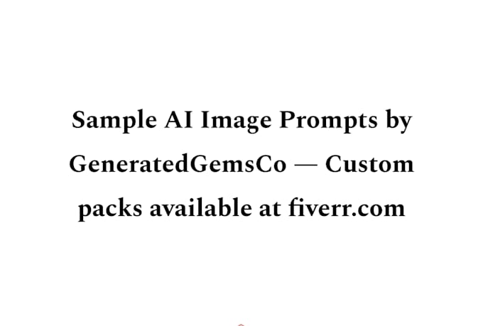 create ai image prompts for any niche